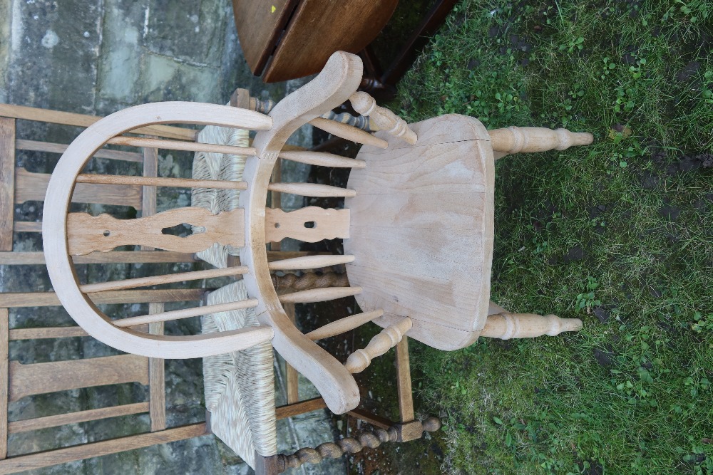 A child's Windsor arm chair together with two cane seated chairs and an occasional table - Image 4 of 9