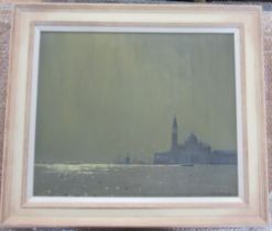 John Stillman, oil on canvas, view of Venice, 19ins x 23ins