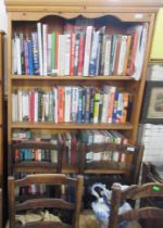 A pine set of bookshelves, 72ins x 35ins - Books not included