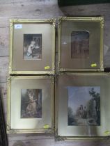 5 Victorian Baxter prints together with 3 Victorian prints