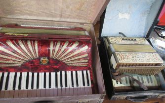 Two Hohner accordions