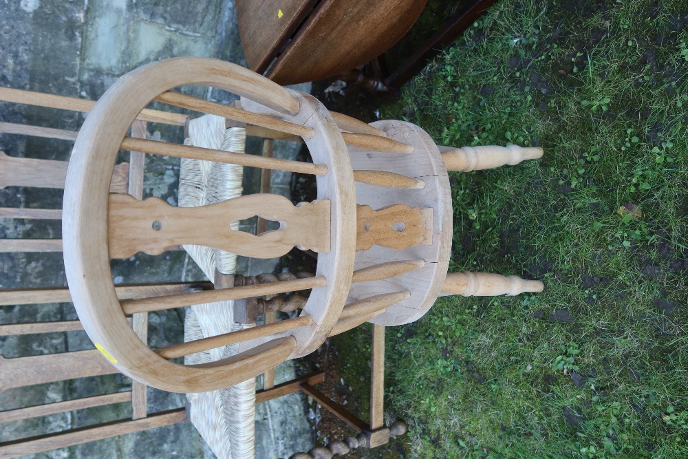 A child's Windsor arm chair together with two cane seated chairs and an occasional table - Image 9 of 9