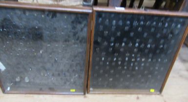 Two display cabinets for thimbles