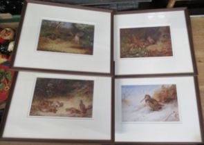 Four limited edition Thorburn prints, a print of Malvern and three prints of racehorses