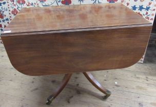 A Georgian mahogany Pembroke table, width 36ins, height 28ins