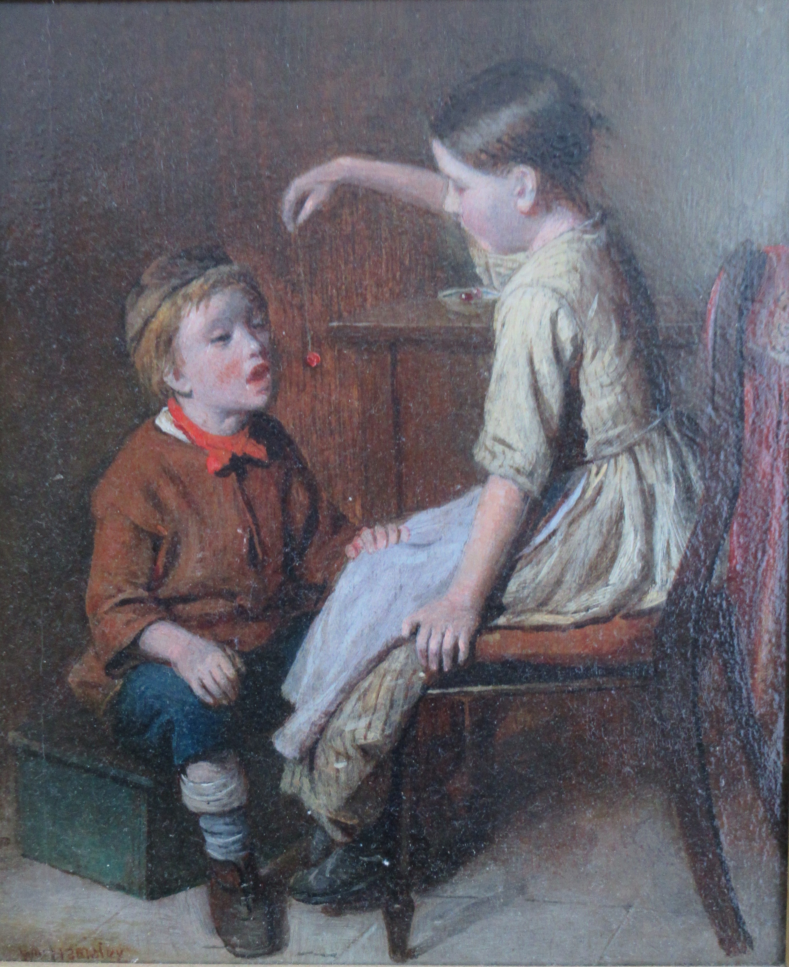 William Hemsley, two oil on boards, Bob Cherry and Finger in the Pie, interior scenes with children, - Image 5 of 14