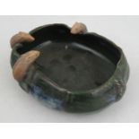 A Japanese Sumida glazed rat bowl 5ins