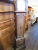 A longcase clock, together with a clock hood