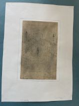 In the manner of Lowry - 5 pencil sketches of figures in Northern townscapes all bearing signature L