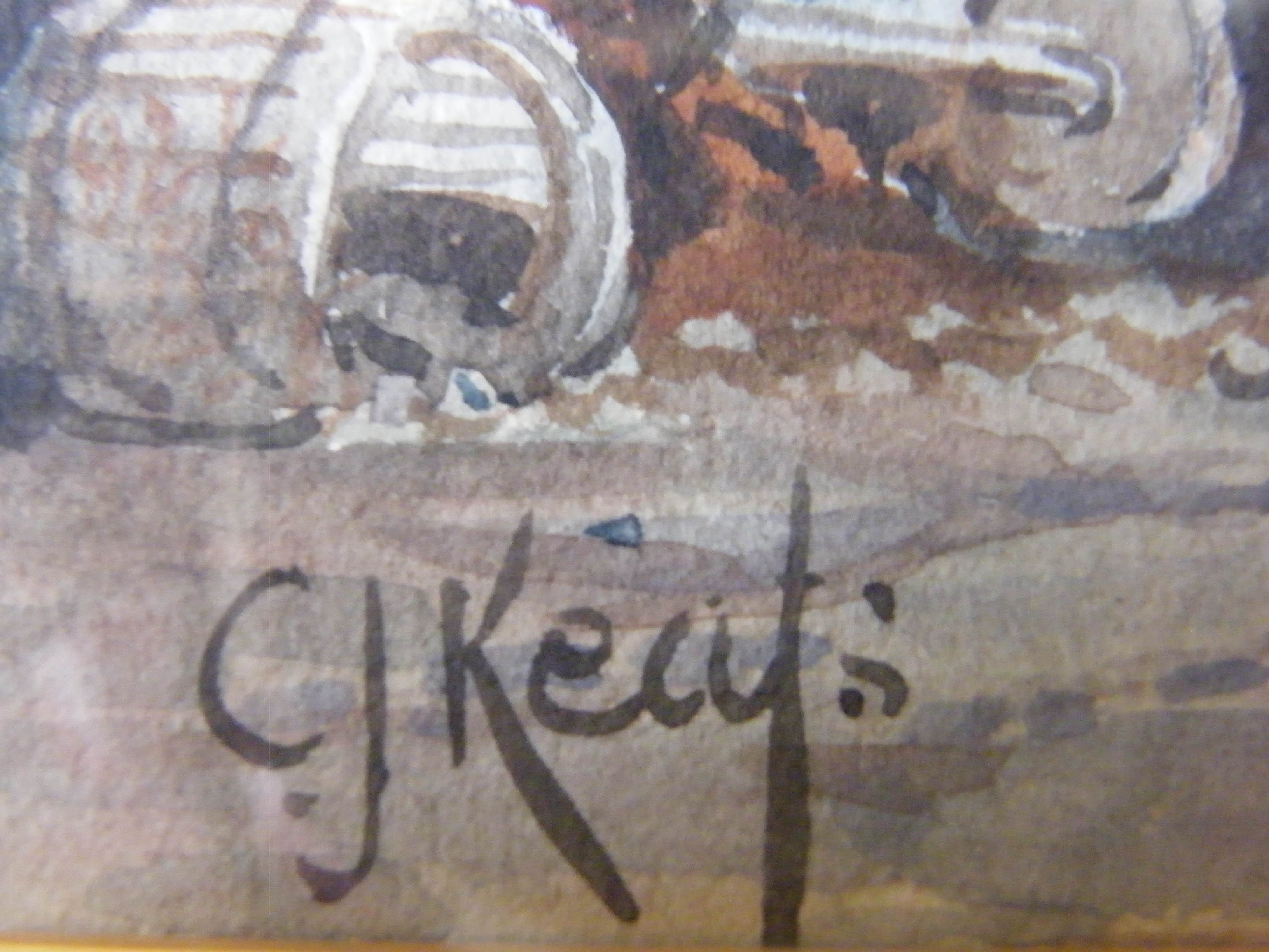 C J Keats, watercolour, Quimper - Image 5 of 5