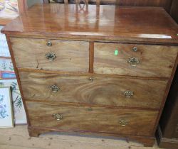 A 19th century mahogany chest of drawers, width 30ins, height 34ins, depth 19ins