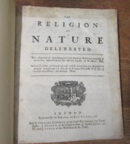 The Religion of Nature Delineated, London 1724