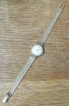 A ladies 9ct gold cased Omega wrist watch, 18.1g all in