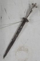 A silver letter opener