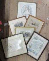 A collection of 19th century and later prints