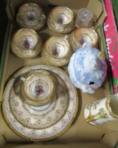 A Paragon tea set, a Royal Worcester jug and other items Condition Report: The Paragon set is in
