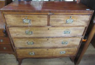 A 19th century chest of drawers, width 43ins, depth 19ins, height 41ins
