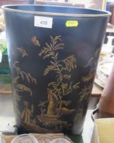A bin, with chinoiserie decoration
