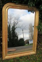 A gilt framed mirror