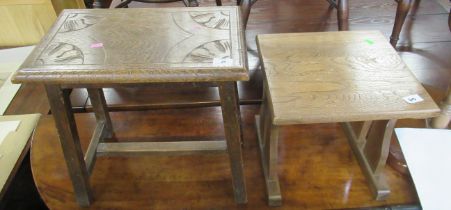 A joint stool, together with another stool