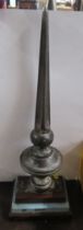 Gloucester Eastgate, finial from a train, height 18ins including base