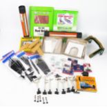 Box of OO Gauge Railway Accessories and Tools