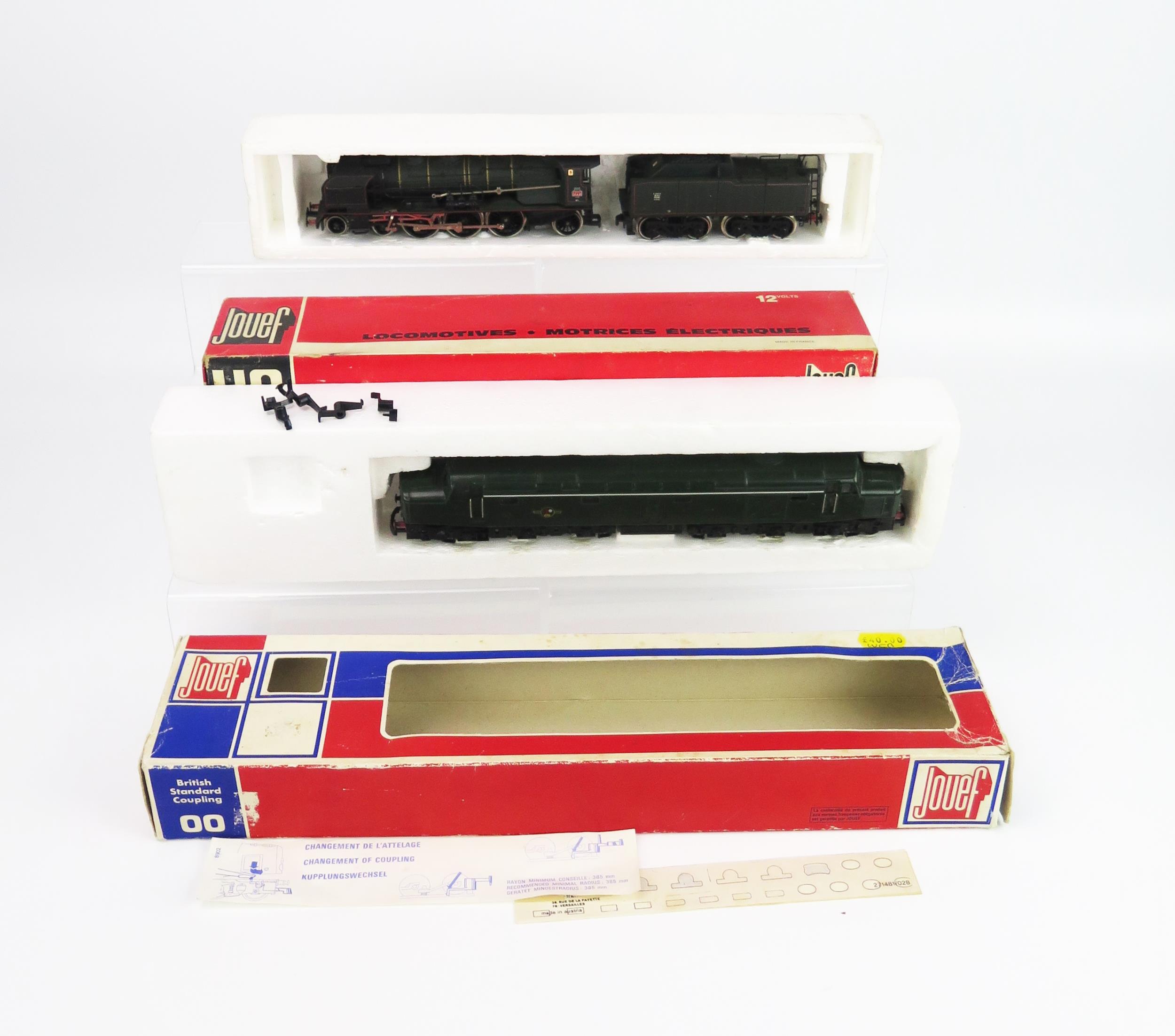 Jouef OO Gauge Loco Pair - (1) 8355 4-6-2 Vapeur Pacific Steam Loco, (2) 8913 BR Type 4 Class -