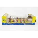 Britains Eyes Right Models 7244 Full Band of The Scots with moveable heads and arms - excellent in