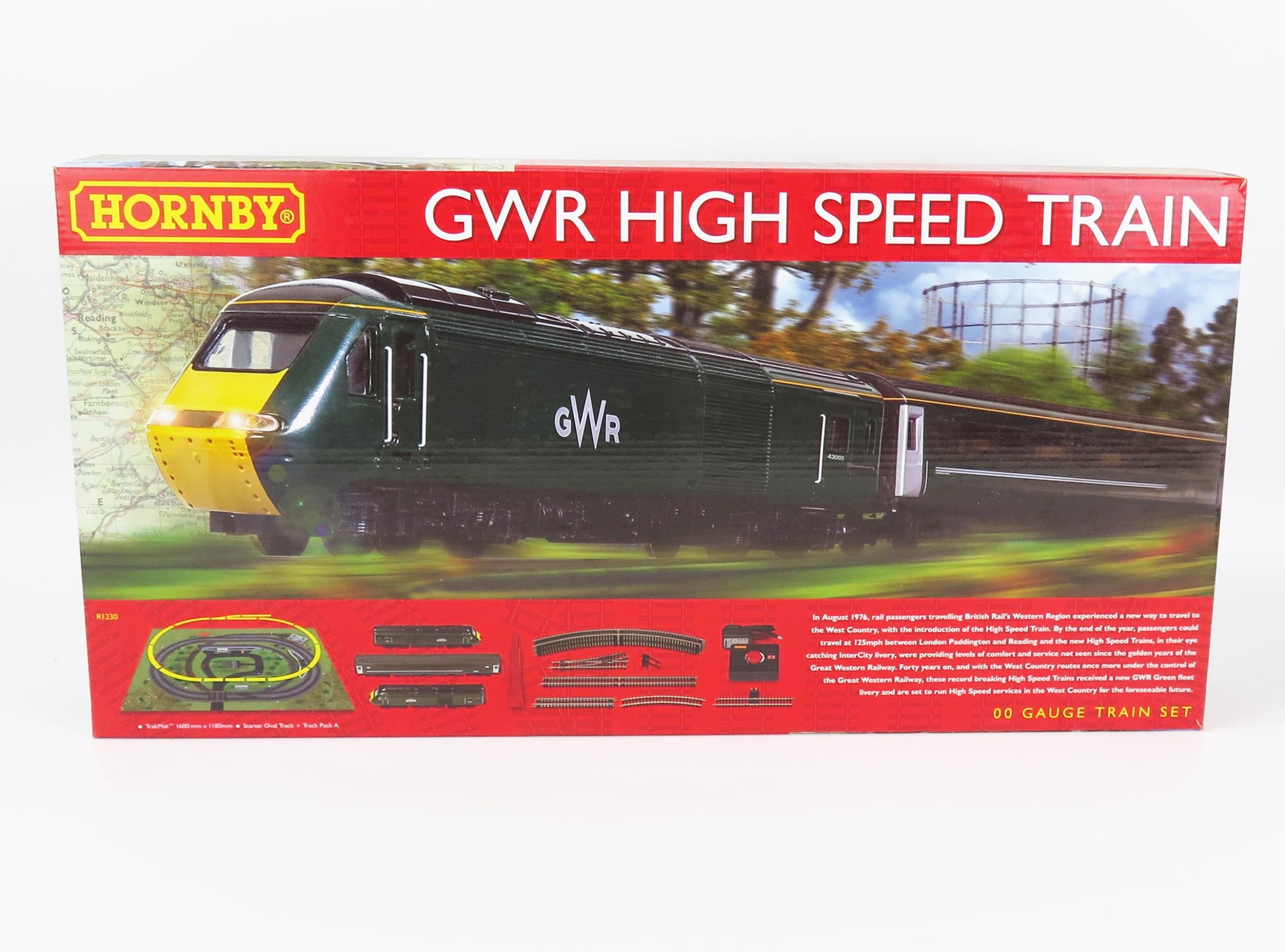 Hornby OO Gauge R1230 GWR High Speed Train Set, Railroad Class 43 HST - excellent in box