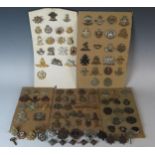 Large Selection of Military Cap Badges including Monmouth Regiment of Welsh Guards, 1st Royal