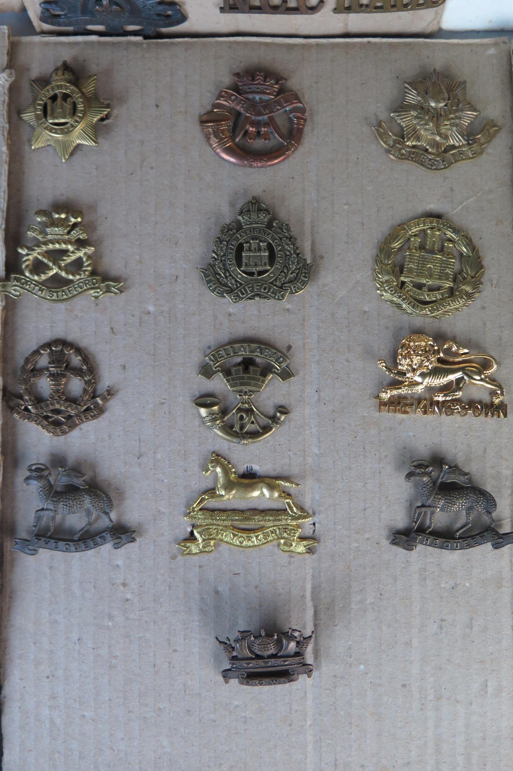 Collection of Military Cap Badges including R.N.D., Royal Marines, Navy, Scottish King's - Image 6 of 7