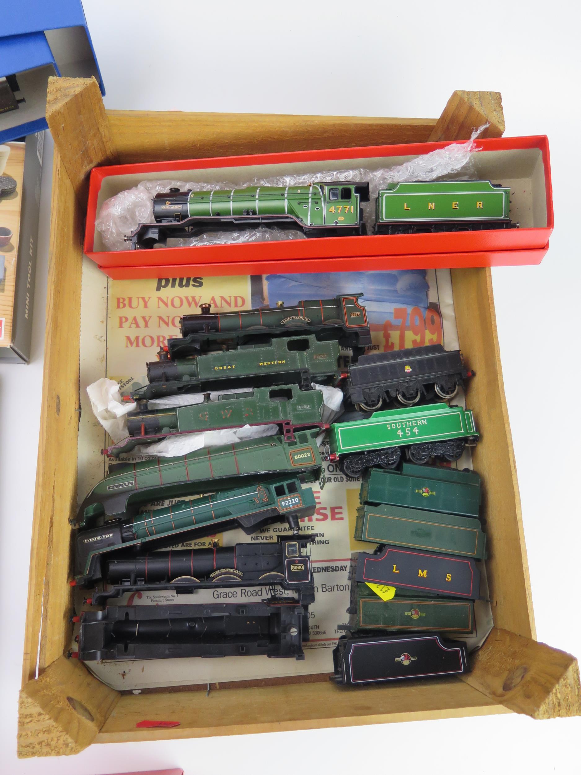 Collection of OO Gauge Steam Loco and Tenders (mostly shells only) including Hornby and Hornby Dublo - Image 2 of 2