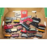 Hornby Dublo OO Gauge Group including two locos, rolling stock, crane