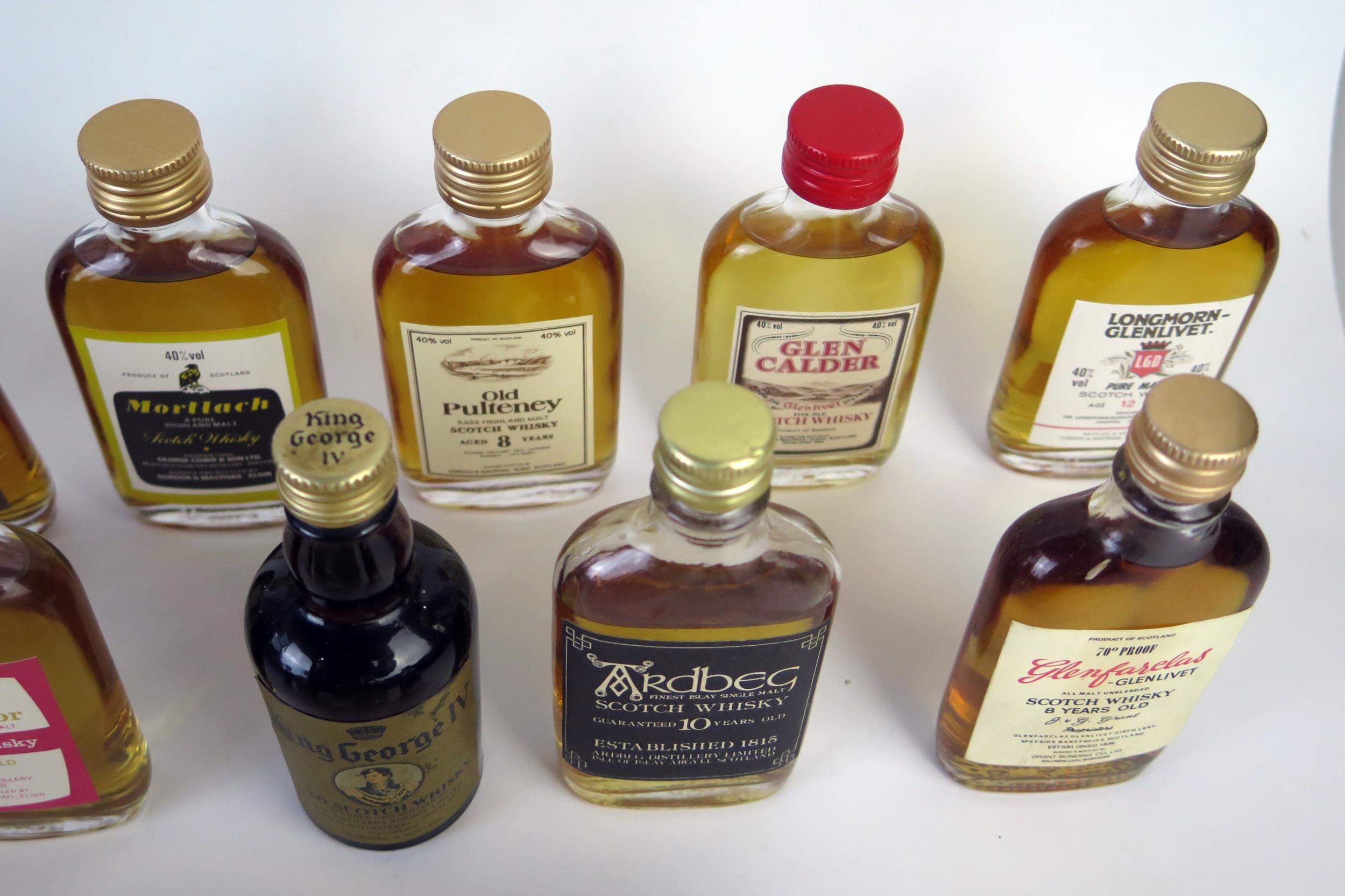 21 Miniature Bottles of Whisky including Glen Grant 12, Laphroaig 10, Glenfarclas 8, Clynelish 12, - Image 3 of 6
