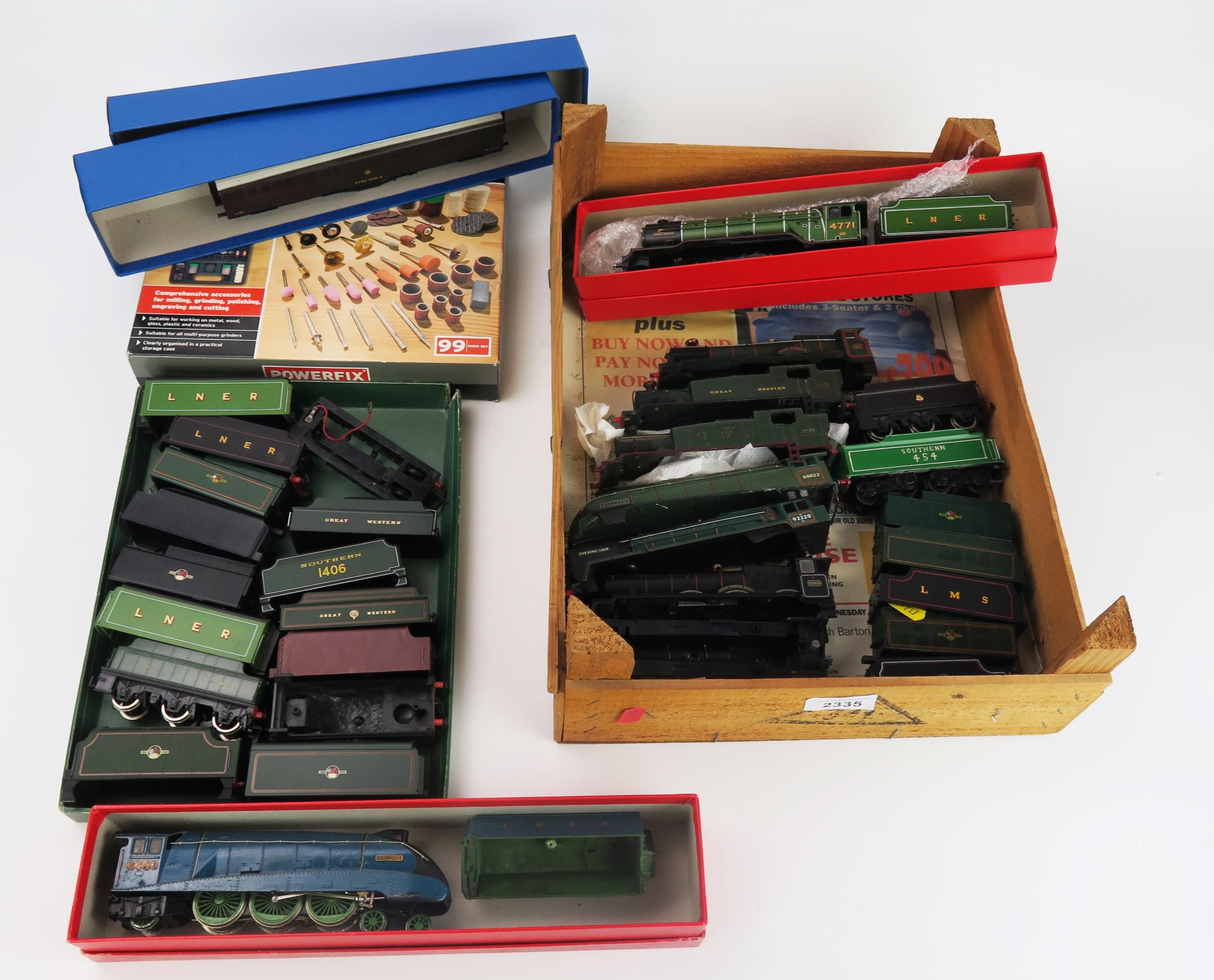 Collection of OO Gauge Steam Loco and Tenders (mostly shells only) including Hornby and Hornby Dublo