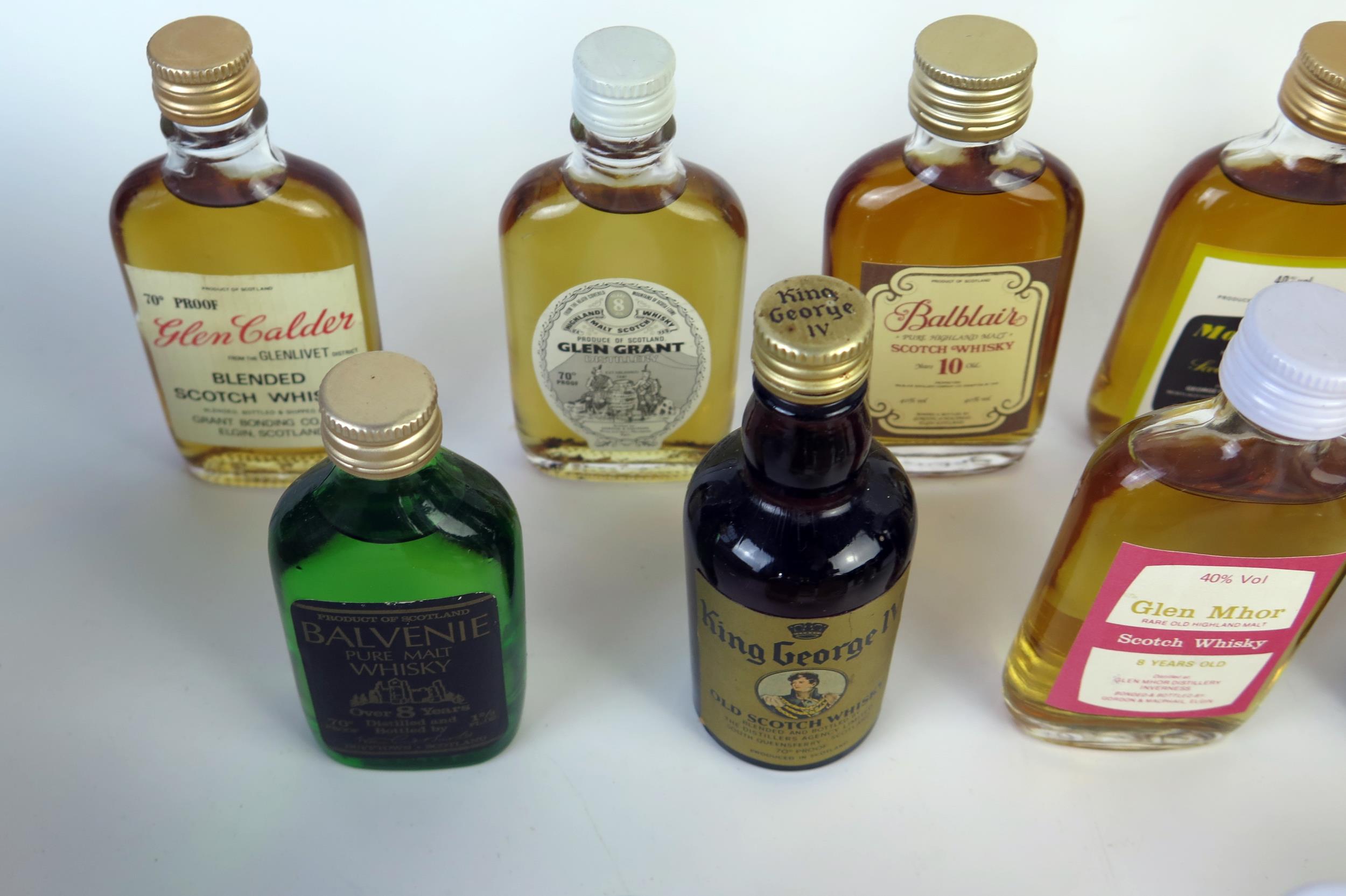 21 Miniature Bottles of Whisky including Glen Grant 12, Laphroaig 10, Glenfarclas 8, Clynelish 12, - Image 2 of 6
