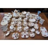 An extensive Royal Albert 'Old Country Rose' pattern, tea coffee and dinnerware also includes,