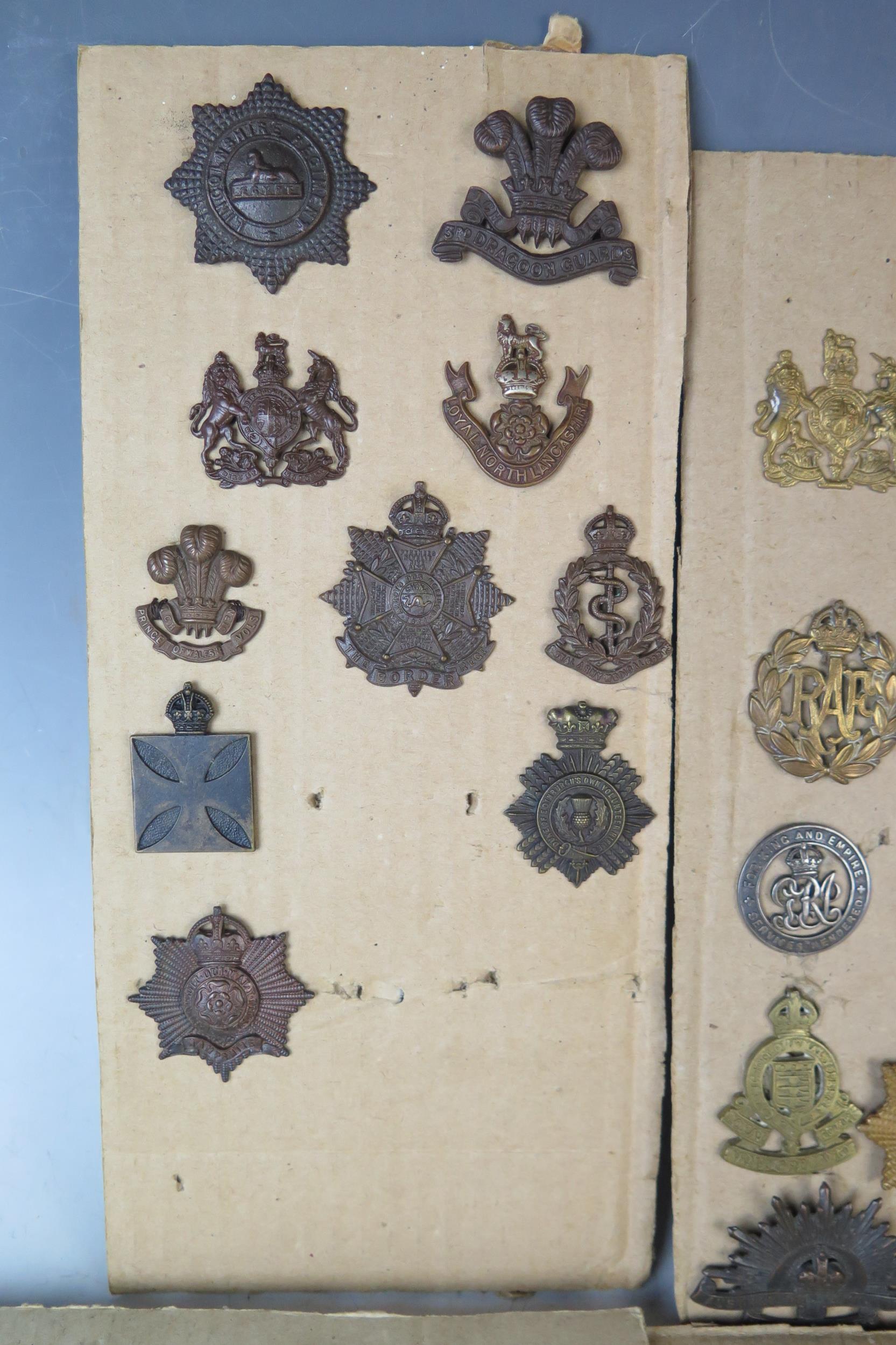 Collection of Military Cap Badges including R.N.D., Royal Marines, Navy, Scottish King's - Image 2 of 7