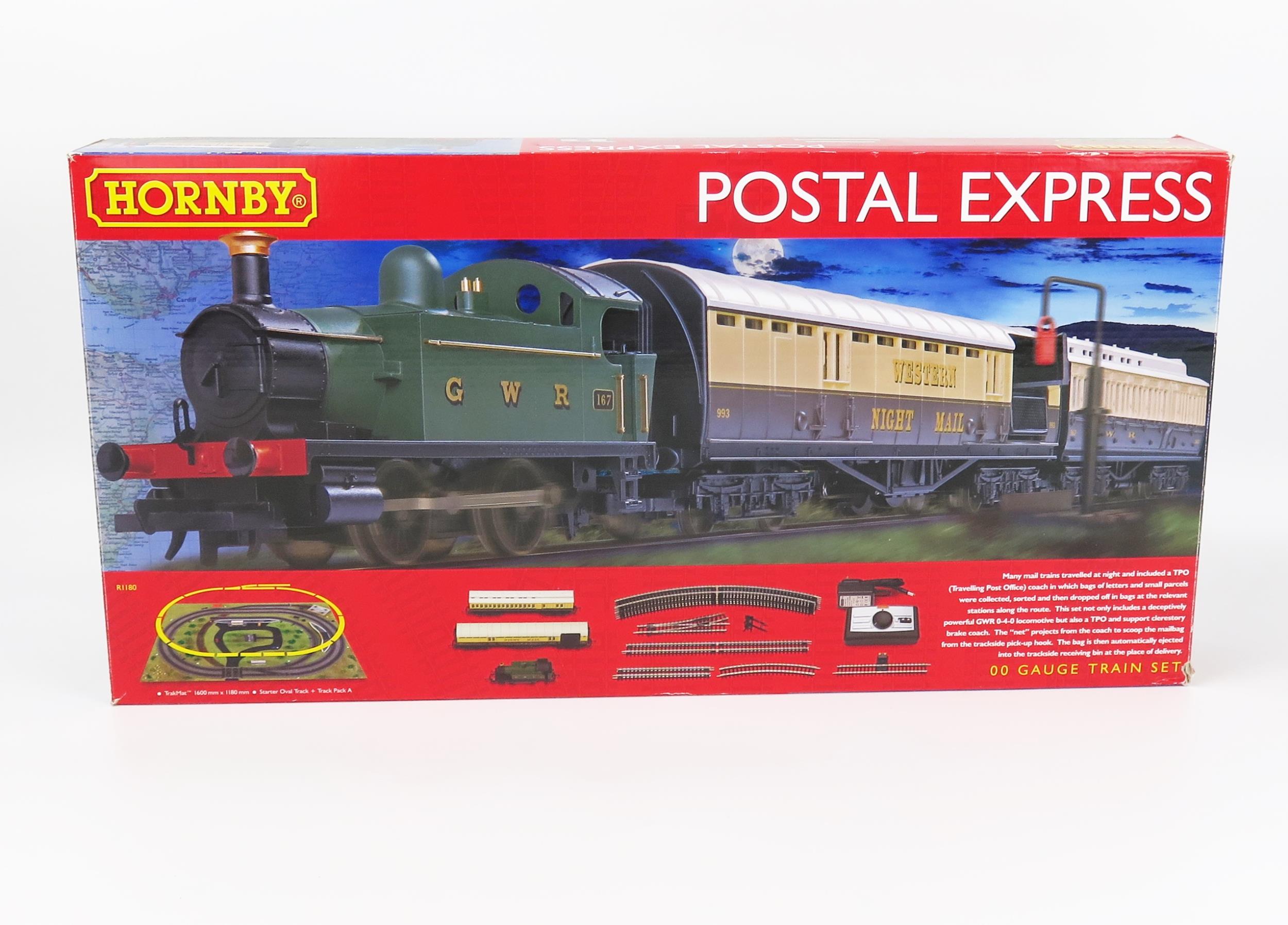 Hornby OO Gauge R1180 Postal Express with GWR 0-4-0 Loco - excellent in box