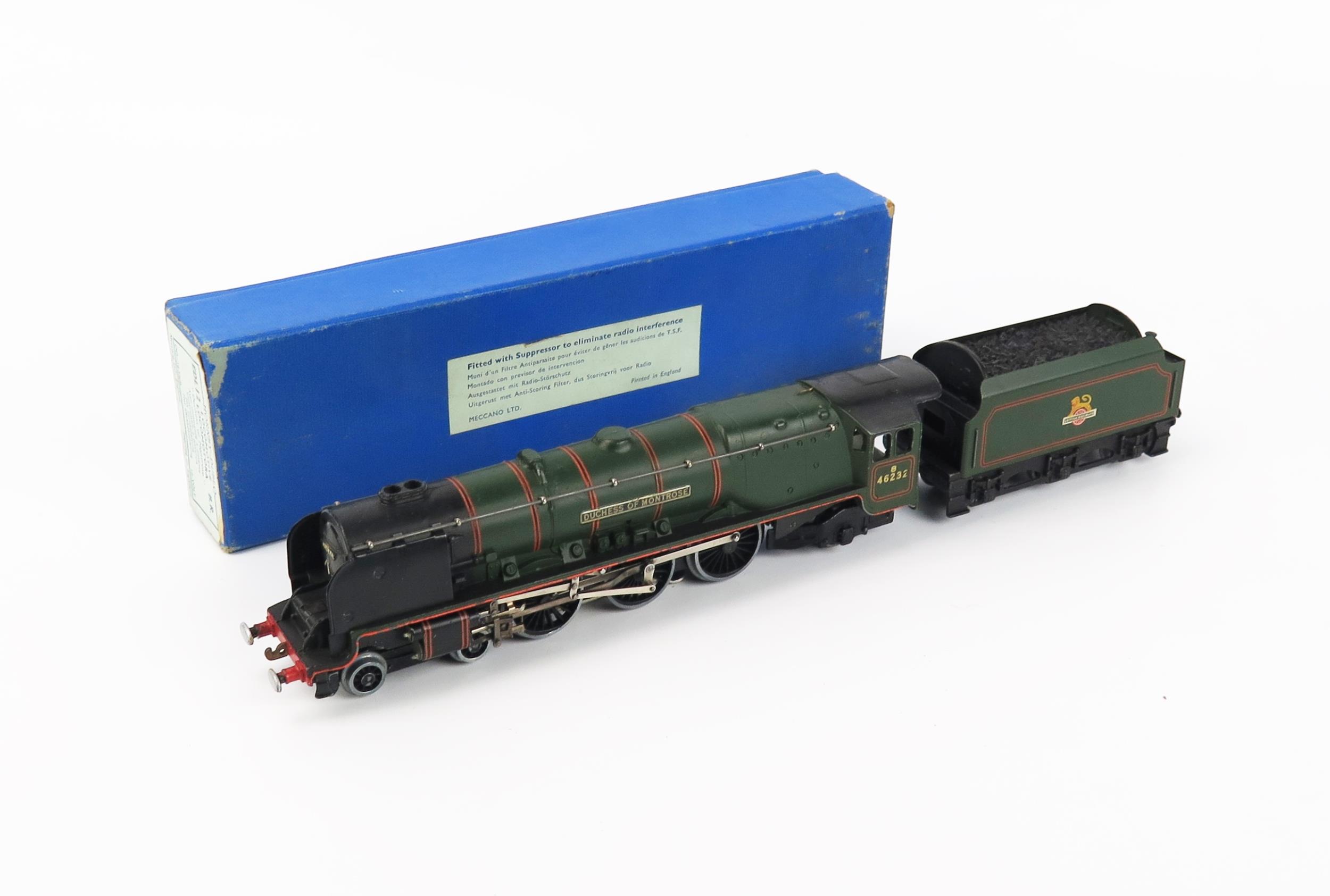 Hornby Dublo OO Gauge 3 Rail EDL12 "Duchess of Montrose" Locomotive and Tender, BR Green 46232 -