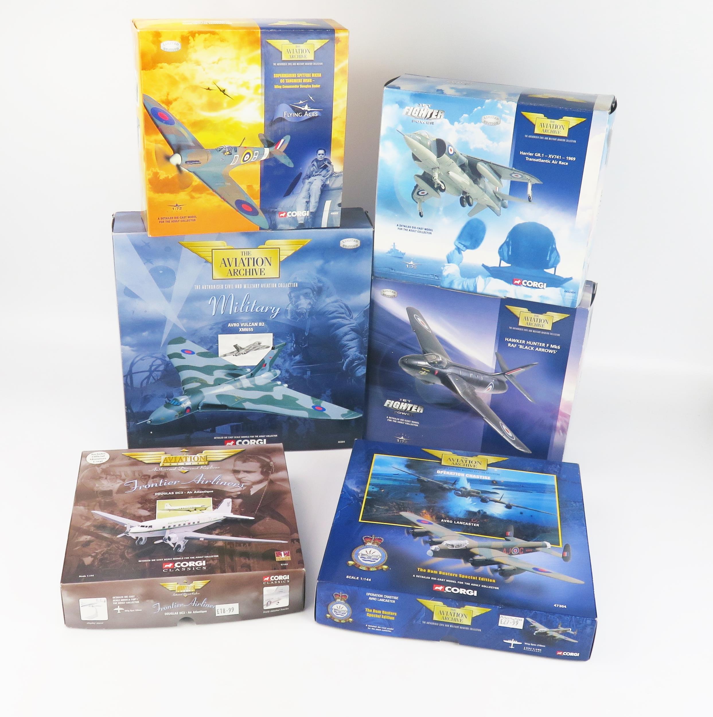 Corgi The Aviation Archive Group of 6 including 47107, 49002, 49802, 47304, AA32404, 48304 -