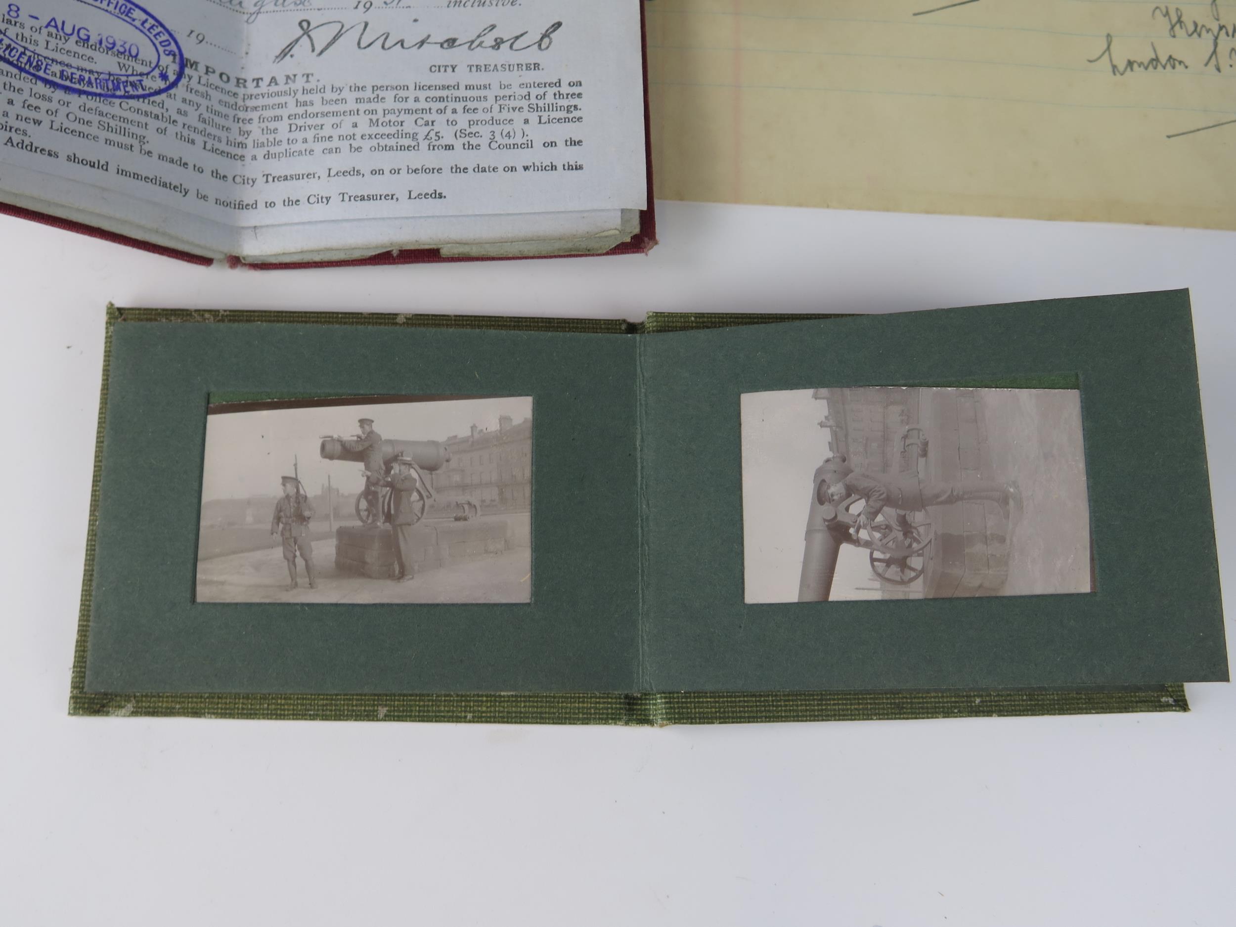 A small collection of military ephemera, including photographs, identity tags, driving licence - Image 2 of 3