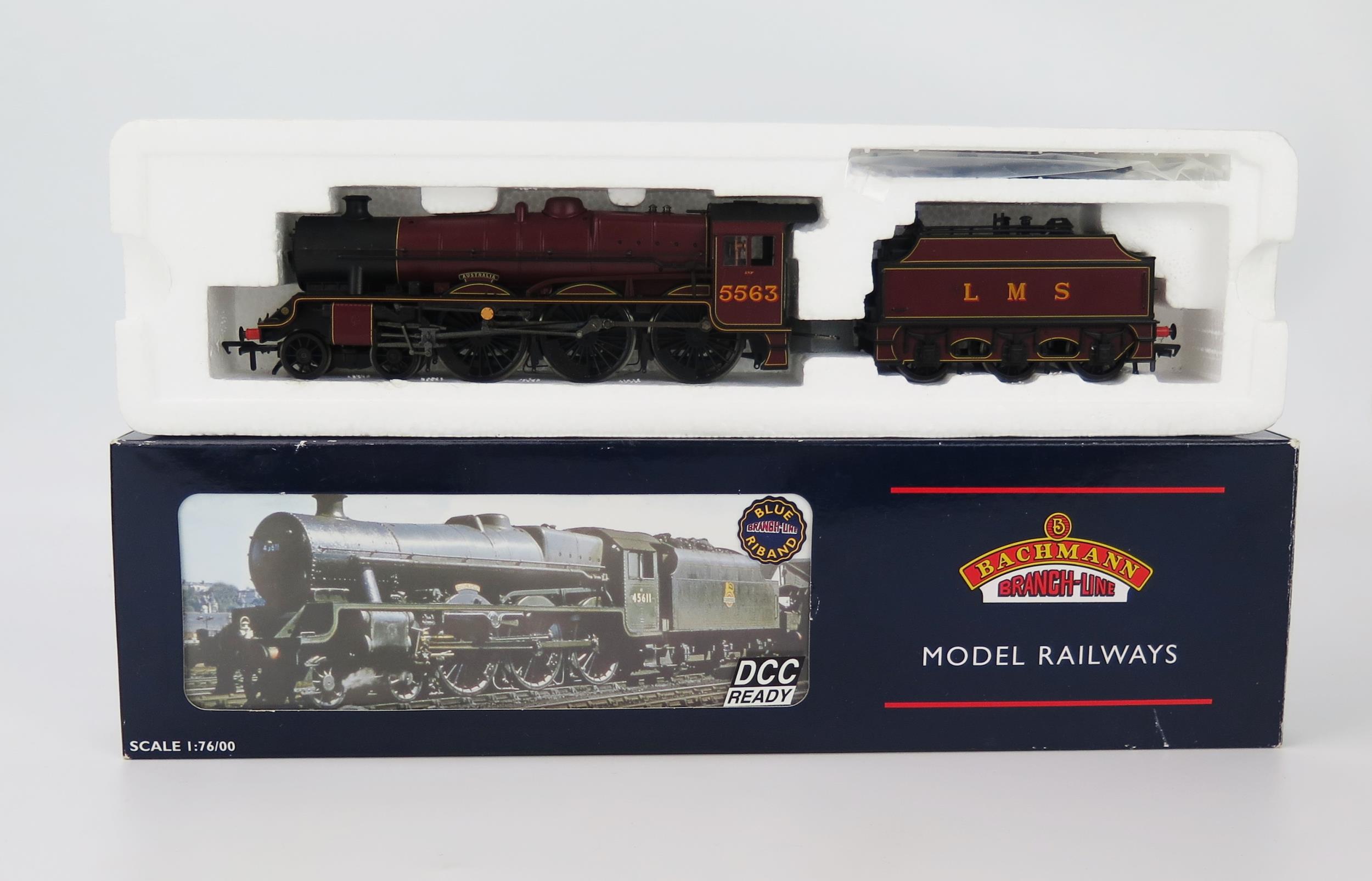 Bachmann OO Gauge 31-185 Jubilee Class No.5563 "Australian" Fowler Tender LMS Crimson DCC Ready -