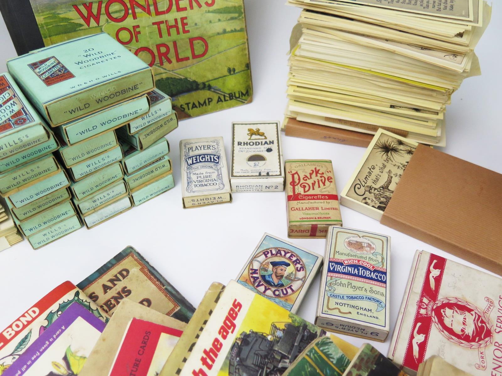 Large Selection of Cigarette Cards including Senior Service, Wild Woodbine, Players, postcards, etc. - Image 4 of 6