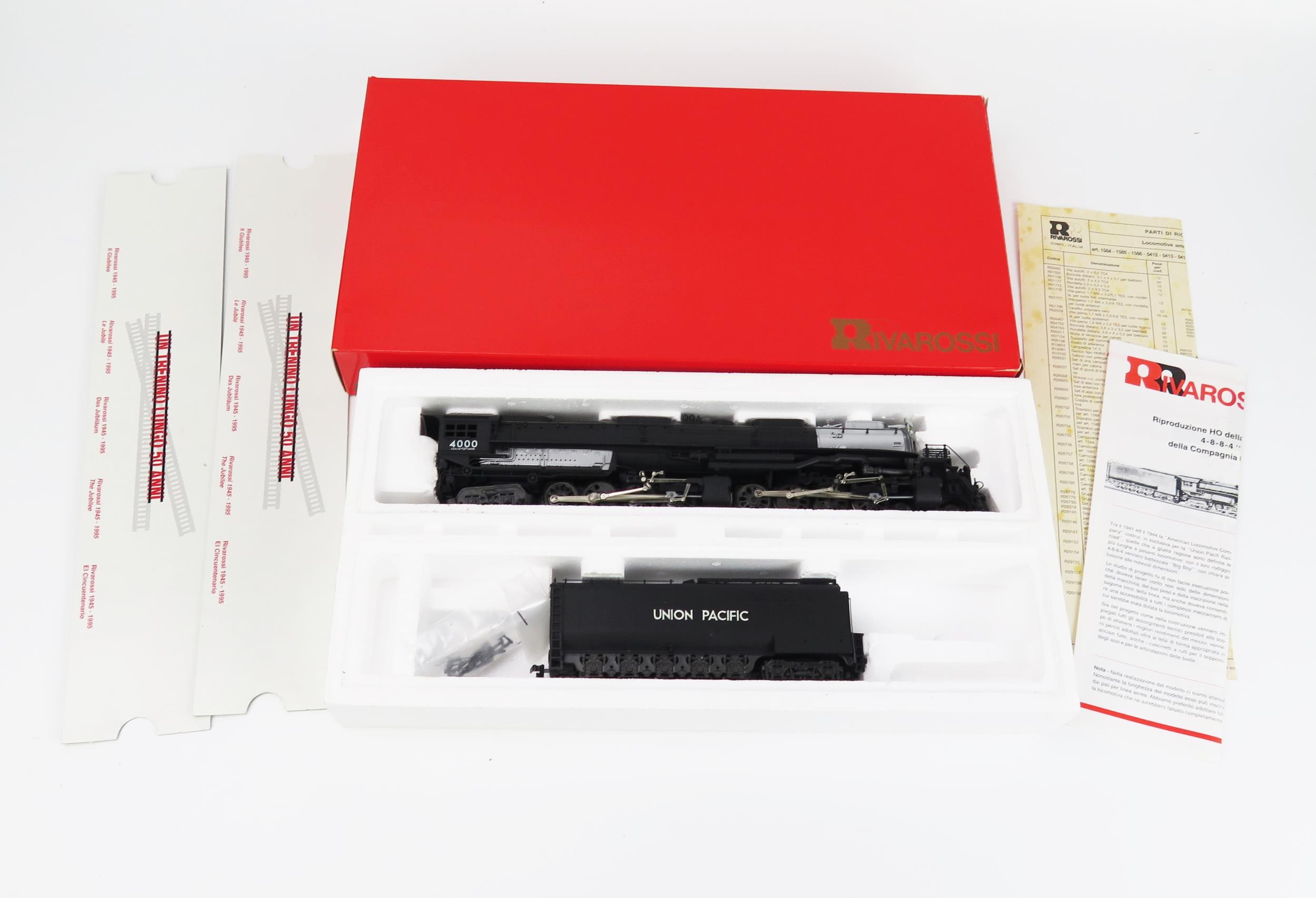Rivarossi HO /OO Gauge 5412 Union Pacific 4-8-8-4 Big Boy 4000 - excellent in box with card covers