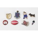 Collection of Enamel and other Badges including MALTA RACING CLUB (stamped 95 to the back),