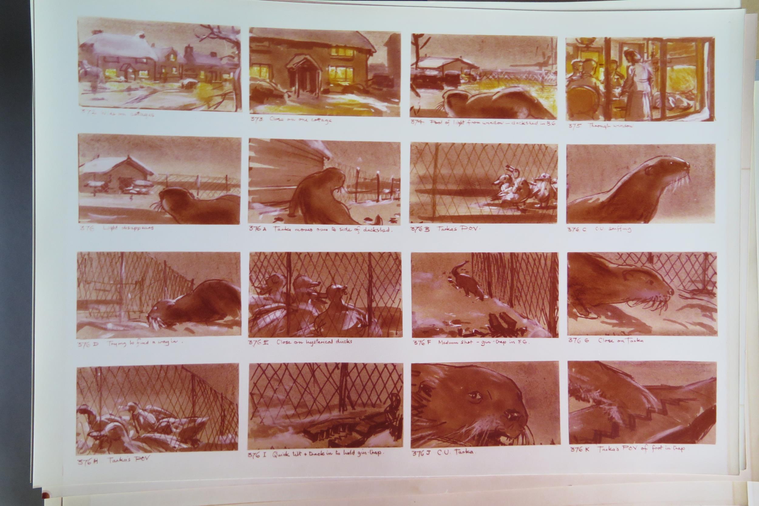 OF TARKA THE OTTER INTEREST A collection of thirty eight photographic sheets of the story board - Image 3 of 5