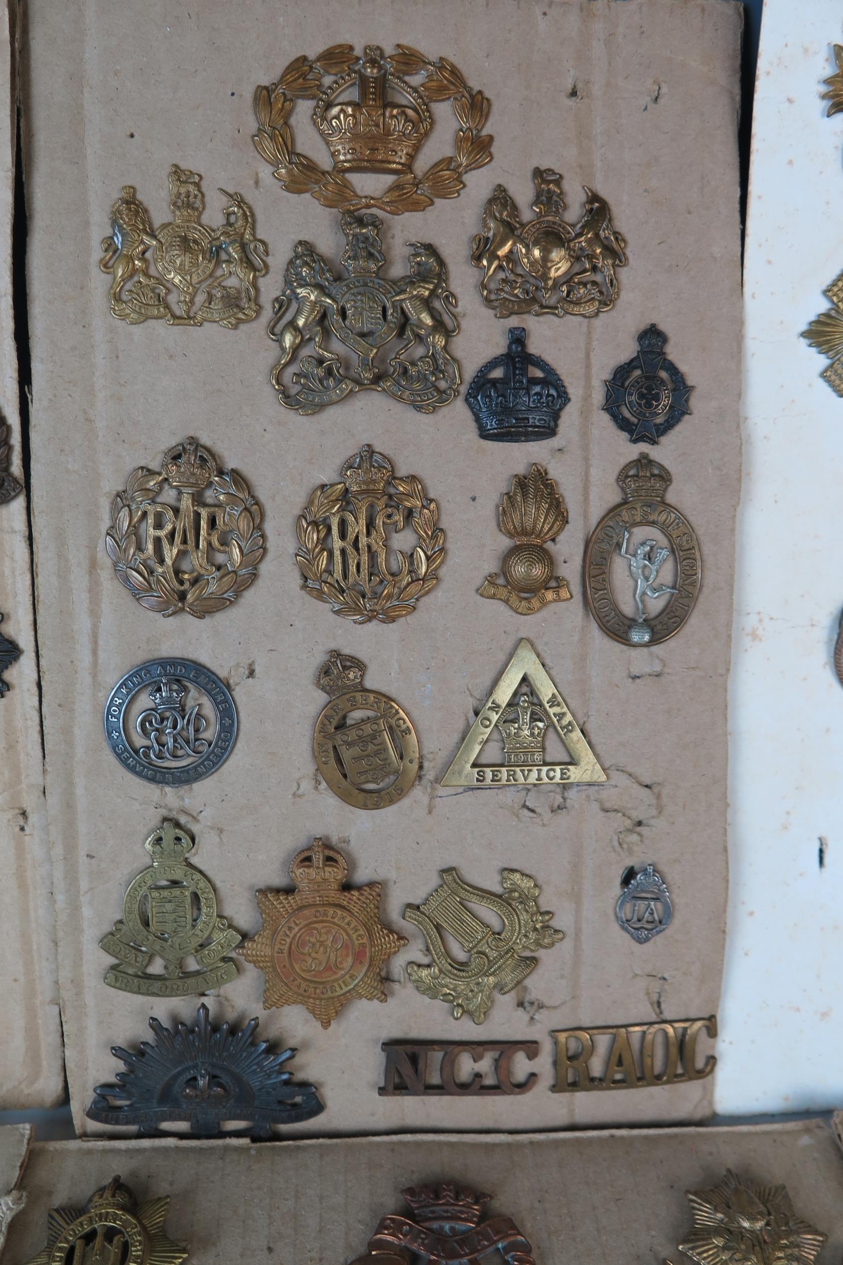 Collection of Military Cap Badges including R.N.D., Royal Marines, Navy, Scottish King's - Image 3 of 7