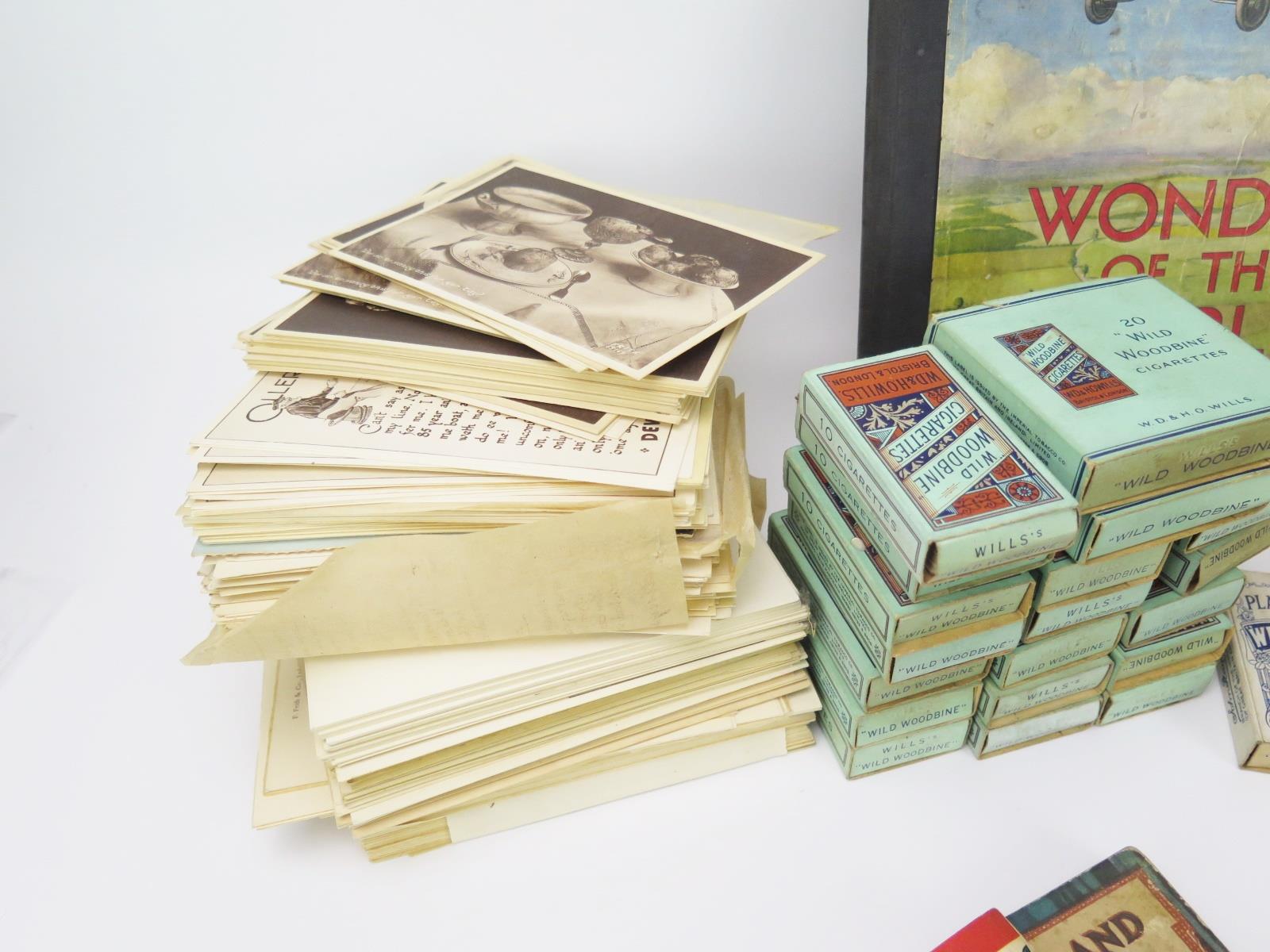 Large Selection of Cigarette Cards including Senior Service, Wild Woodbine, Players, postcards, etc. - Image 3 of 6