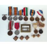 Collection of WWI Medals including War and Victory Medals awarded to: P-7945 L. CPL. A.L. HARVEY.
